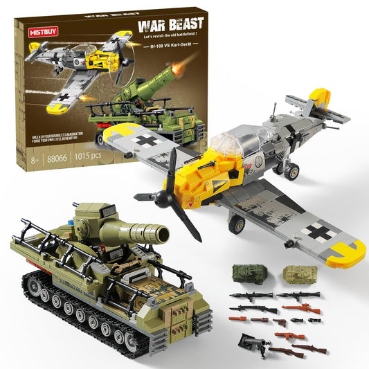 MISTBUY BF109 fighter jet with opening cockpit for immersive play