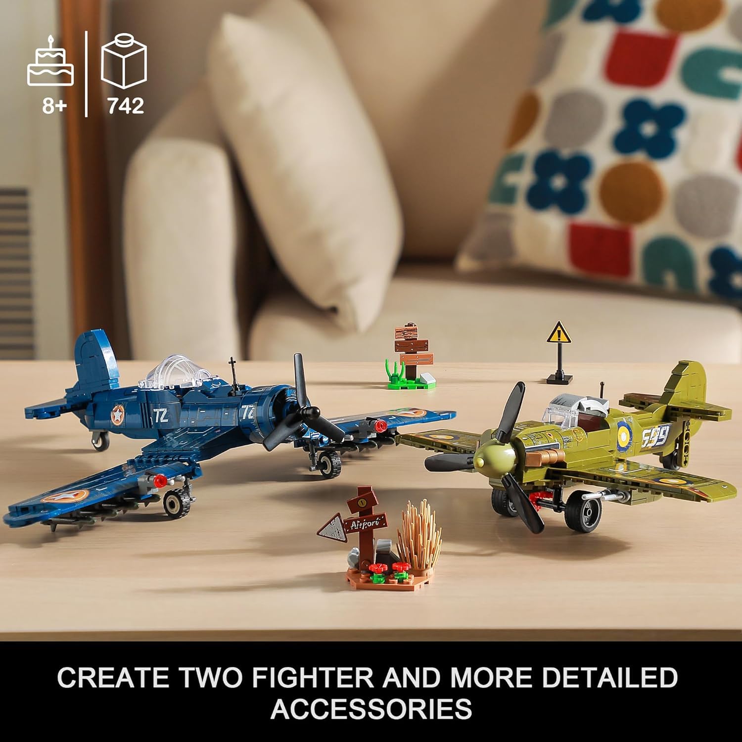 Mistbuy cockpit doors open feature enhances interactive building experience.