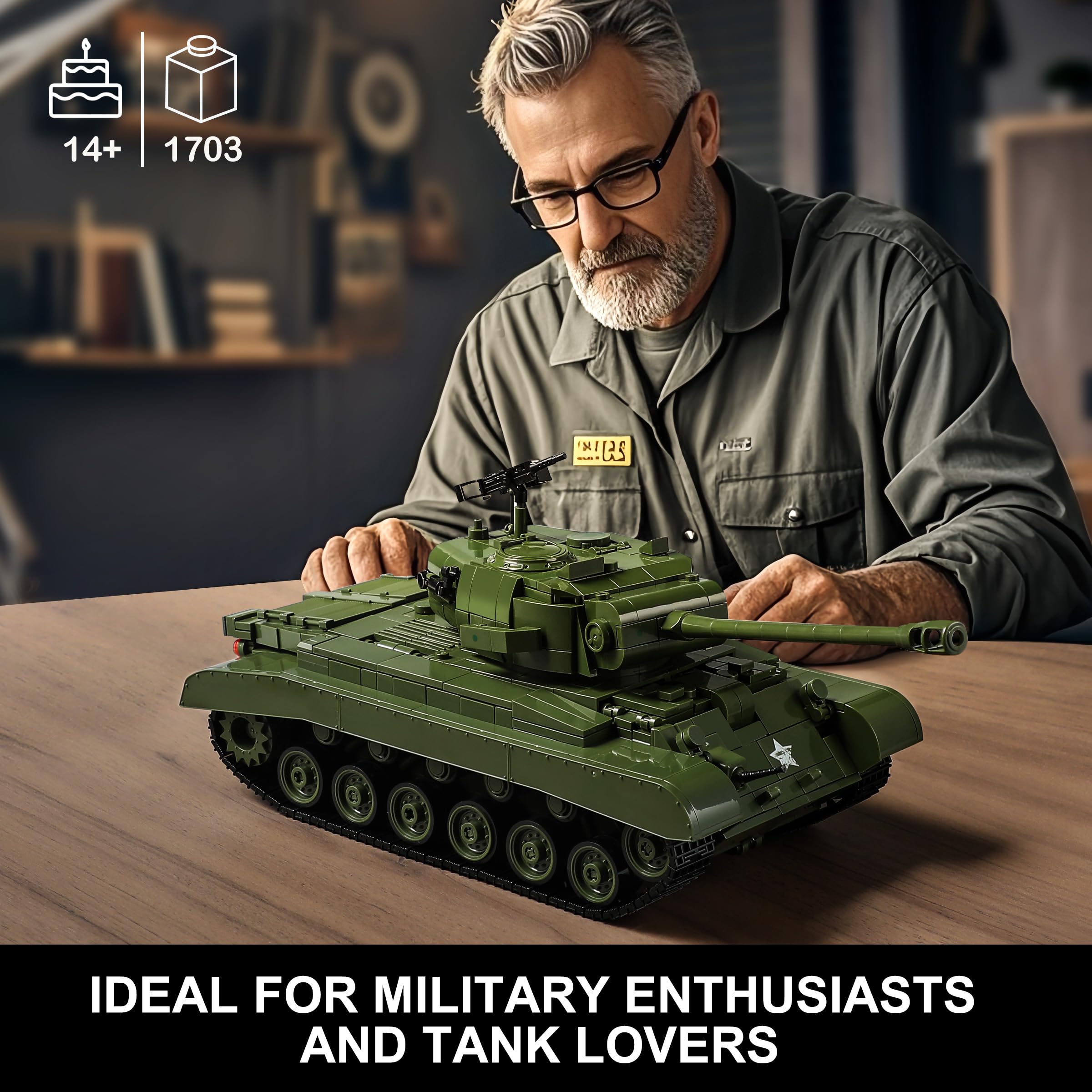 MISTBUY M26 Pershing tank model detail highlighting interior engine realism.