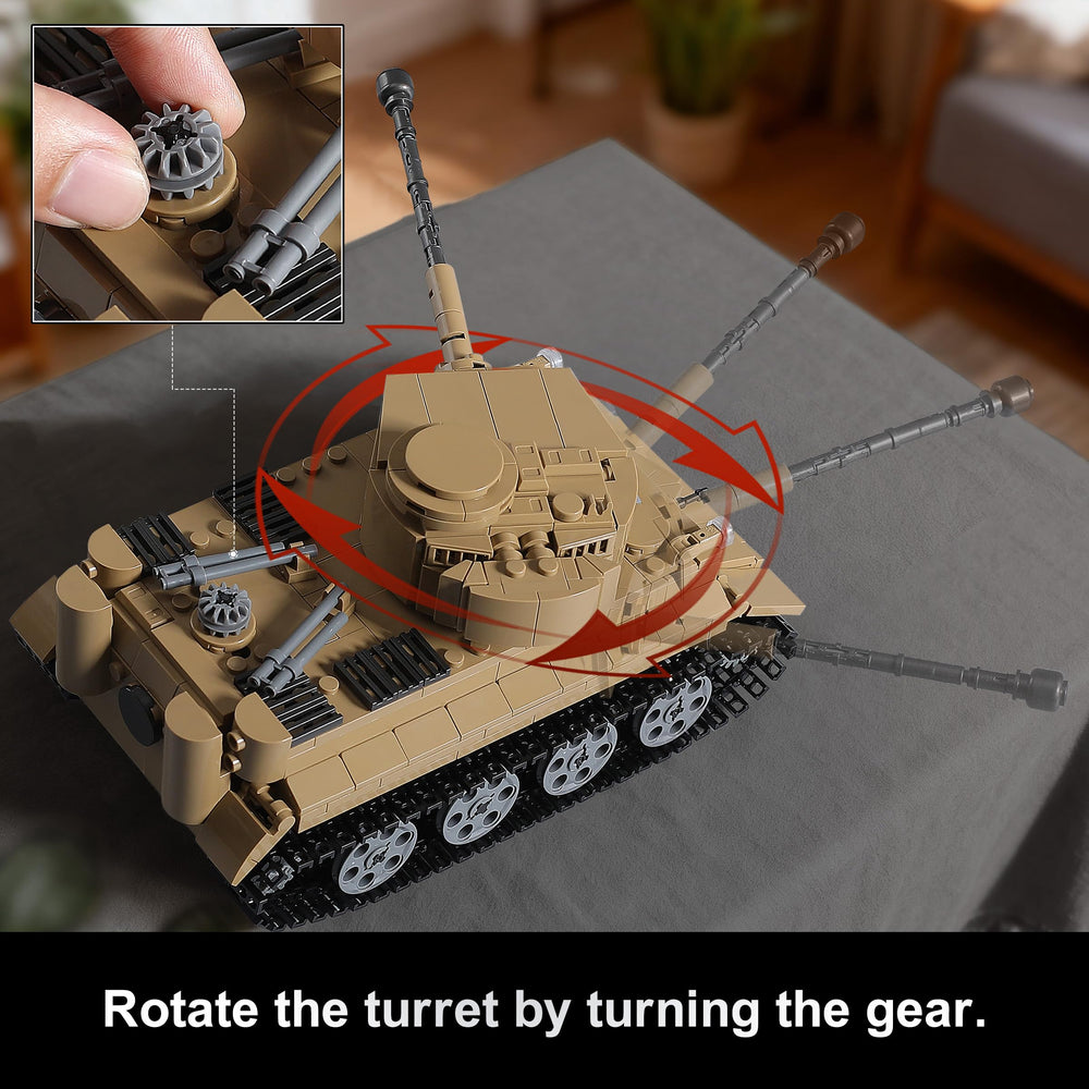 Mistbuy Tiger I tank model with detailed prints for display authenticity.