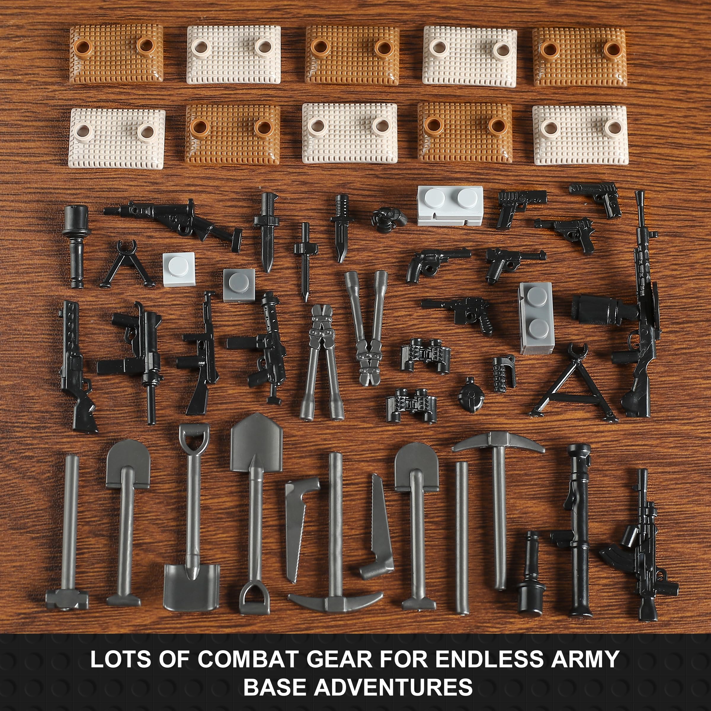 Mistbuy WW2 Army Tank Build Set features a war-torn building for dramatic storytelling.
