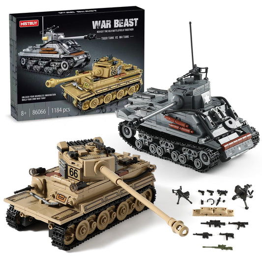 MISTBUY WW2 Tiger I tank with authentic detailing ideal for display and play