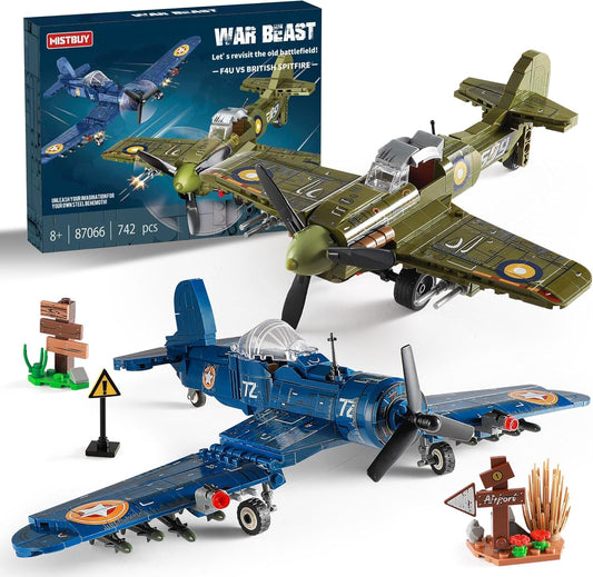 Mistbuy WW2 F4U Corsair building set for imaginative play and display.