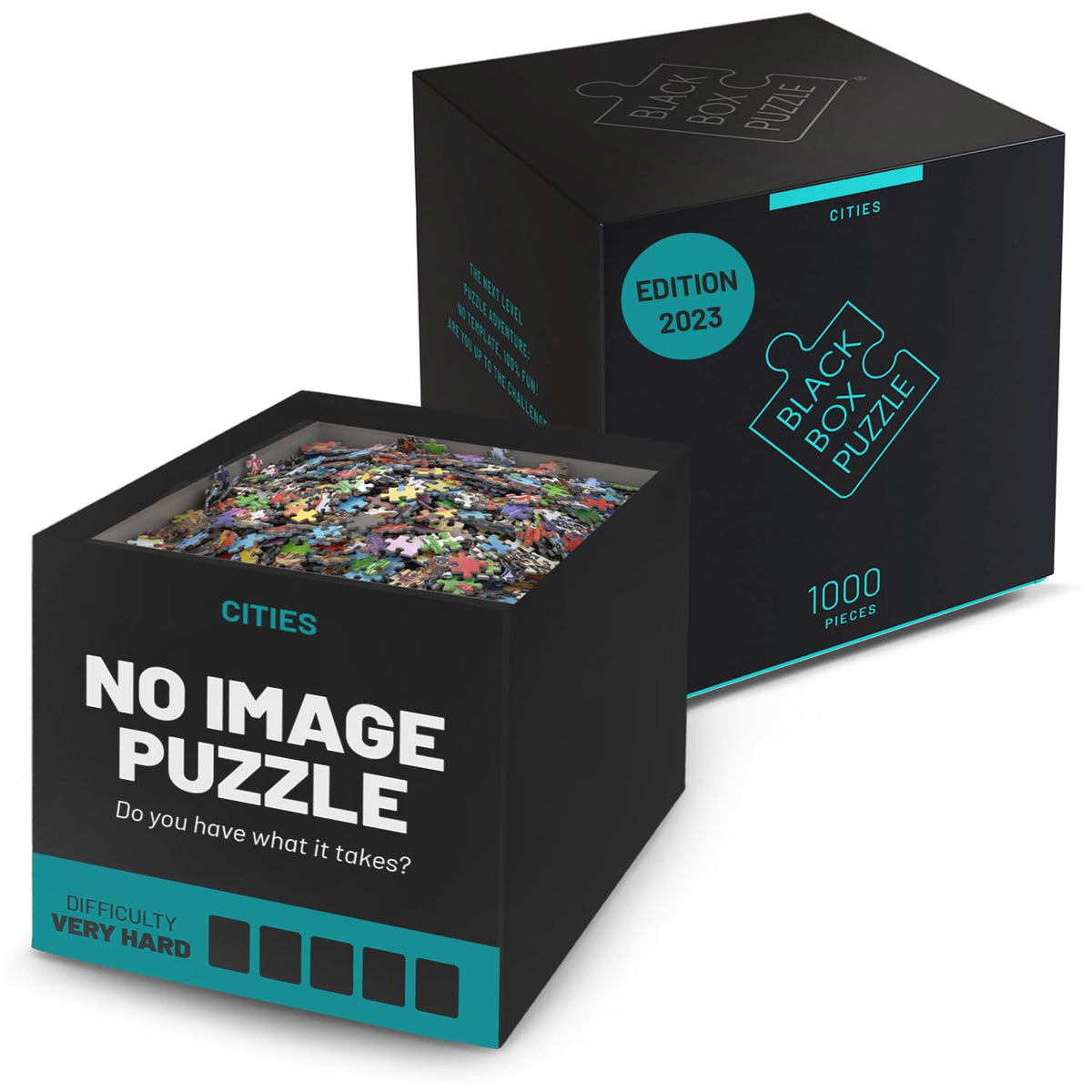 Misu Black Box Puzzle city scene 1000 pieces for focused concentration and relaxation
