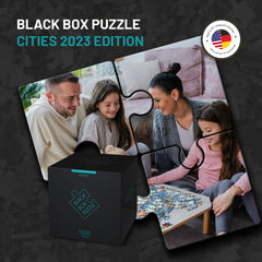 Misu Black Box Puzzle 1000 pieces city skyline without template for immersive challenge