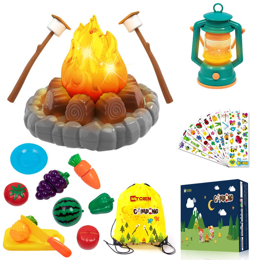 MITCIEN camping toys play set bonfire scene enhances outdoor imagination