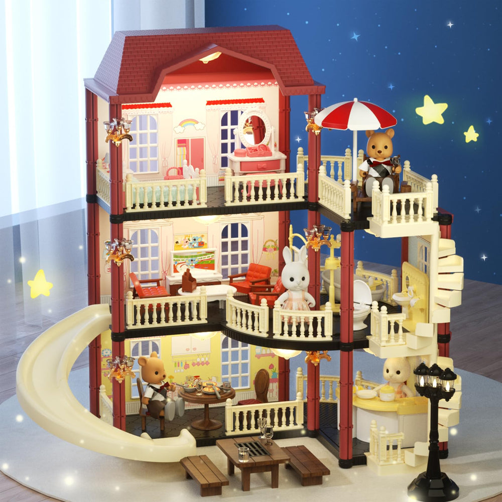 MITCIEN Dollhouse Kit Kitchen Detail inspires pretend meals and daily routines.