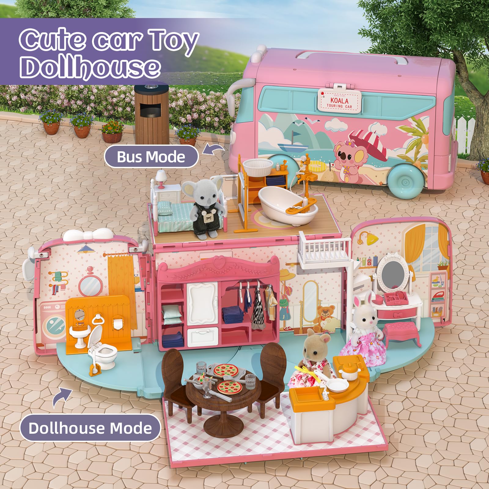 MITCIEN kitchen and bathroom furniture for imaginative pretend play