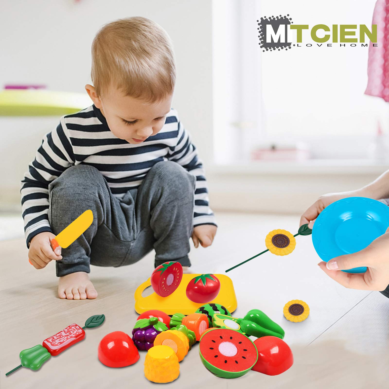MITCIEN marshmallows toy set for pretend campfire treats during playtime