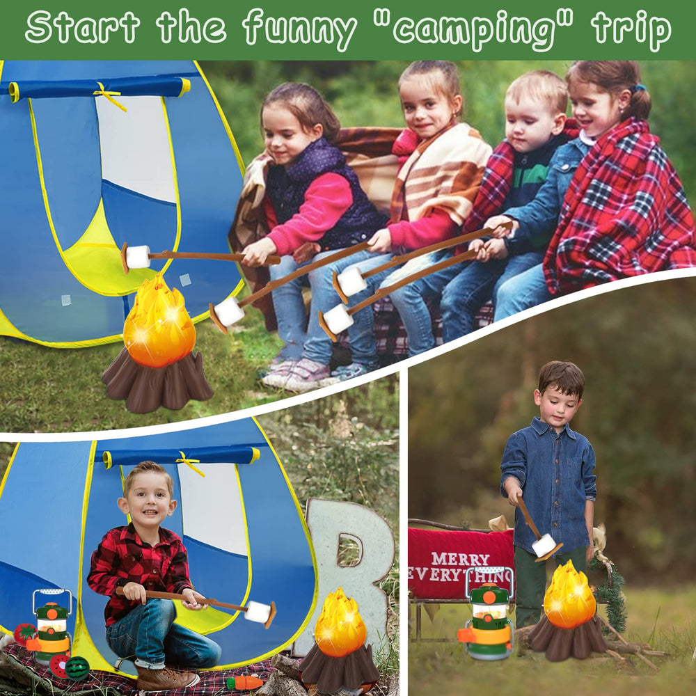 MITCIEN pop-up camping tent ready for quick, cozy pretend play