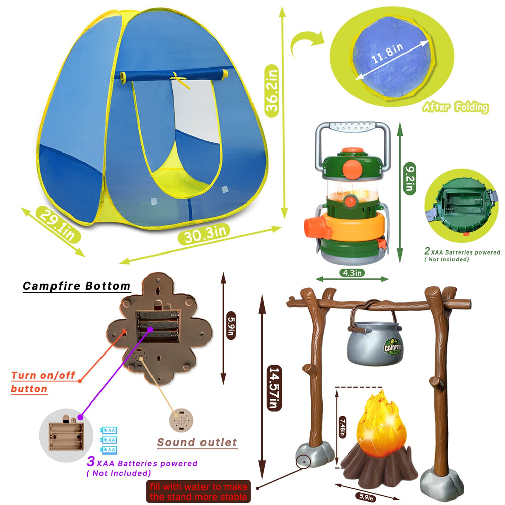 MITCIEN S'mores skewers toy set for interactive campfire storytelling