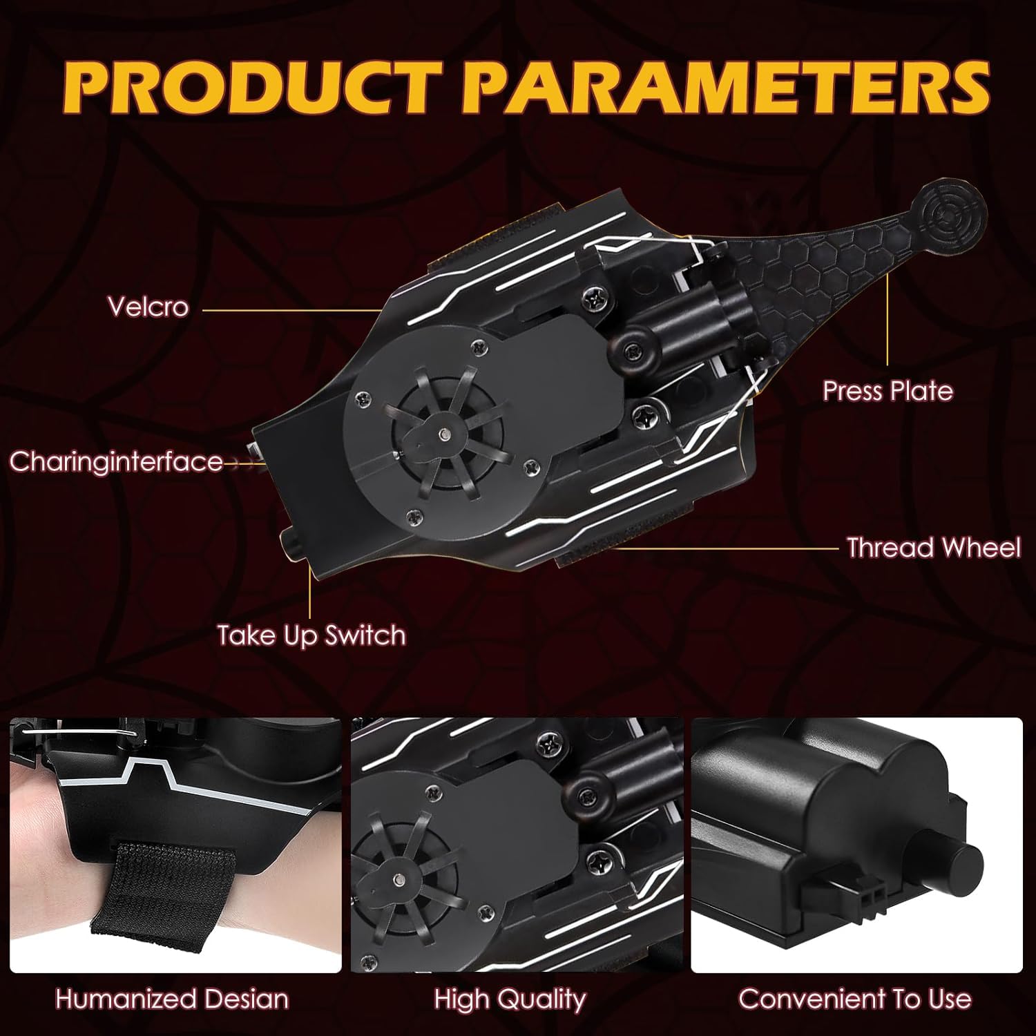 M MITLINK Spider Toy suction cup use on glass surfaces.