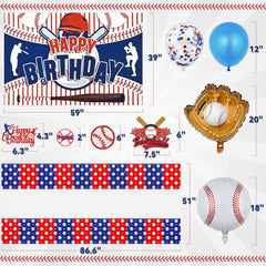 Miucat baseball backdrop creates reusable, photo-friendly party setting