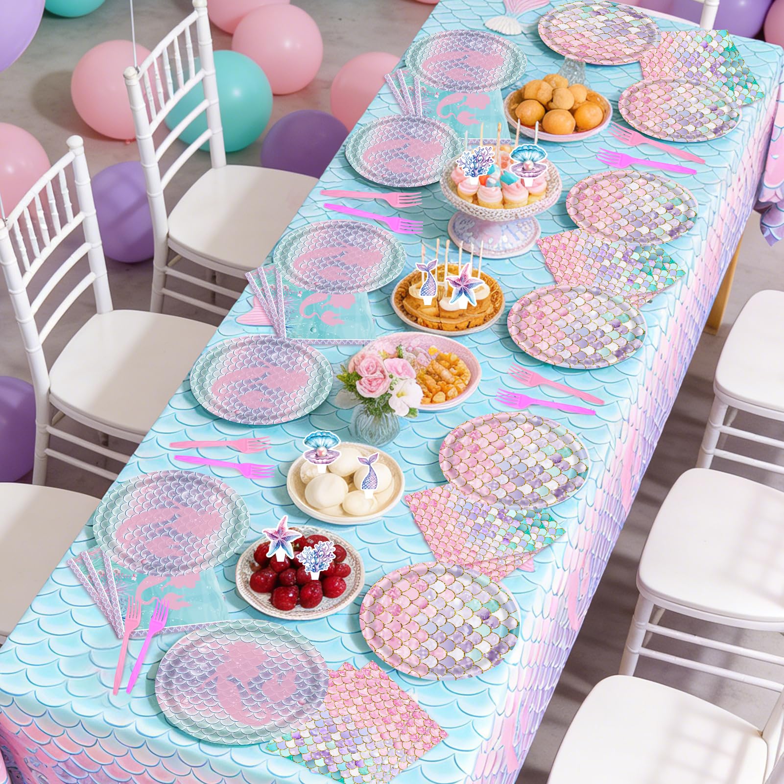 Miucat mermaid cups for mess-free drinks during celebrations