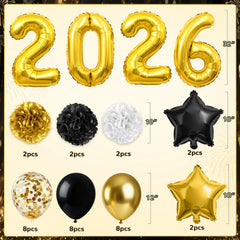 Miucat star foil balloons bring premium sparkle to the NYE setup