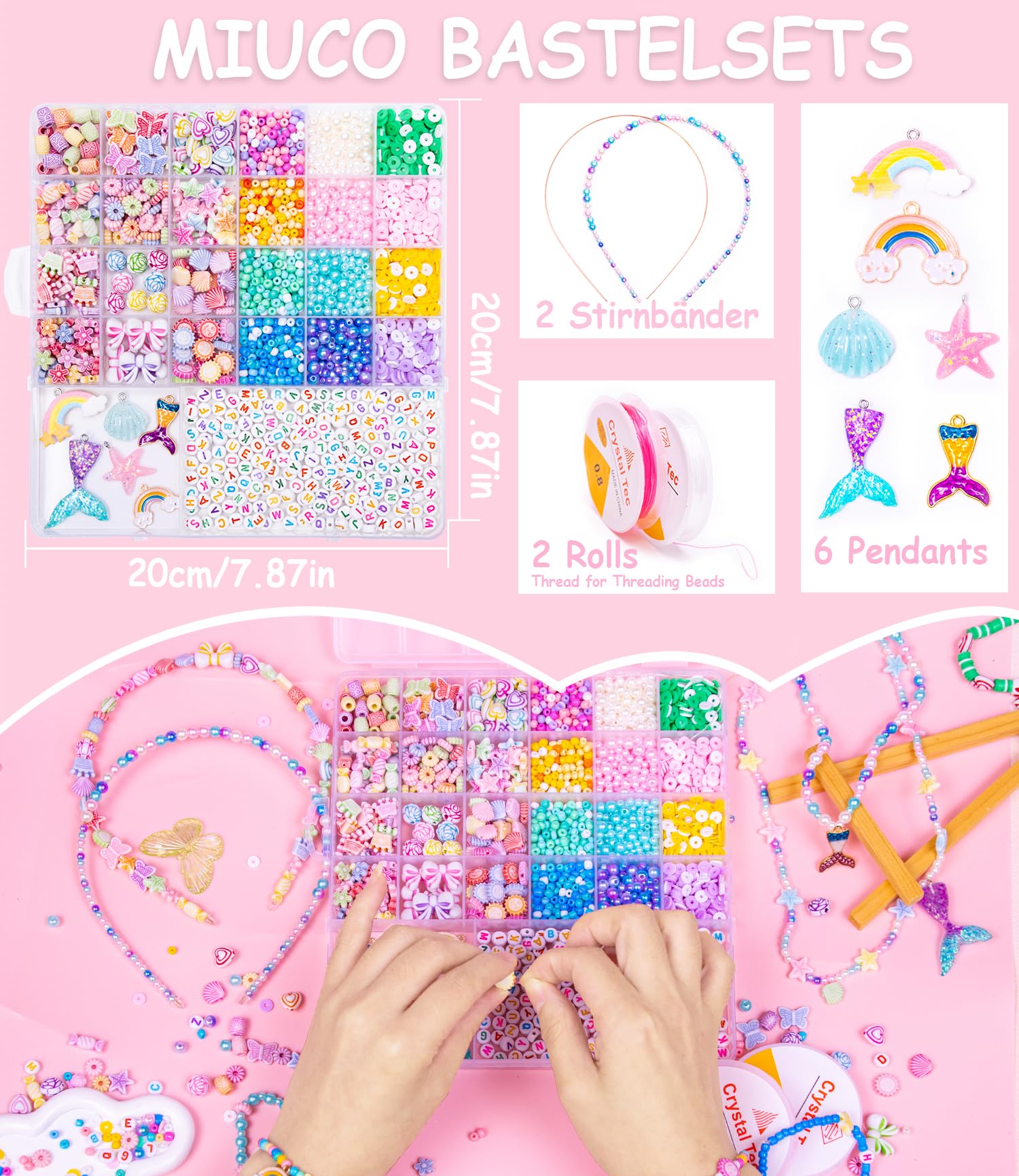 MiuCo bracelet kit charms display for personalized kid-friendly bracelets