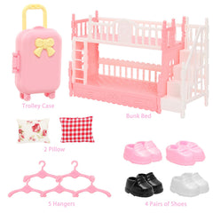 Miunana three princess dresses inspiring creative dress-up stories for 5.3-inch dolls.