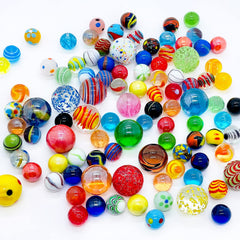 Miutrue 100 assorted marbles 16mm colors for gameplay and crafts