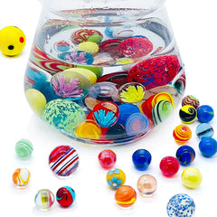Miutrue 25mm marbles in colors for larger play and display