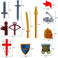 Miutrue knight weapons set for varied action scenarios
