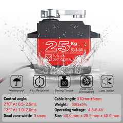 Miuzei RC servo mounting area for secure installation across models.