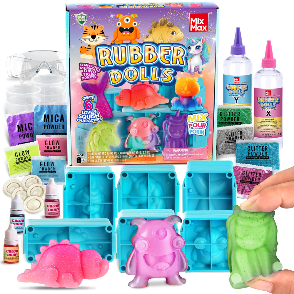 MixMax unicorn mold for glow squishies; colorful crafting fun for kids