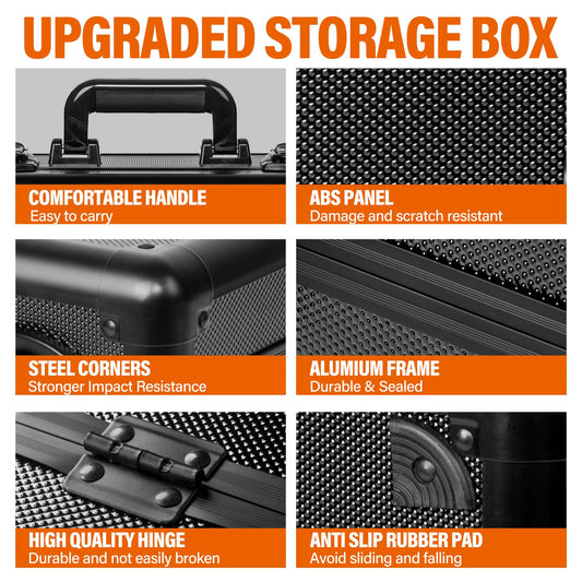 MIXPOET storage box with foam dividers prevents card shifts during storage.