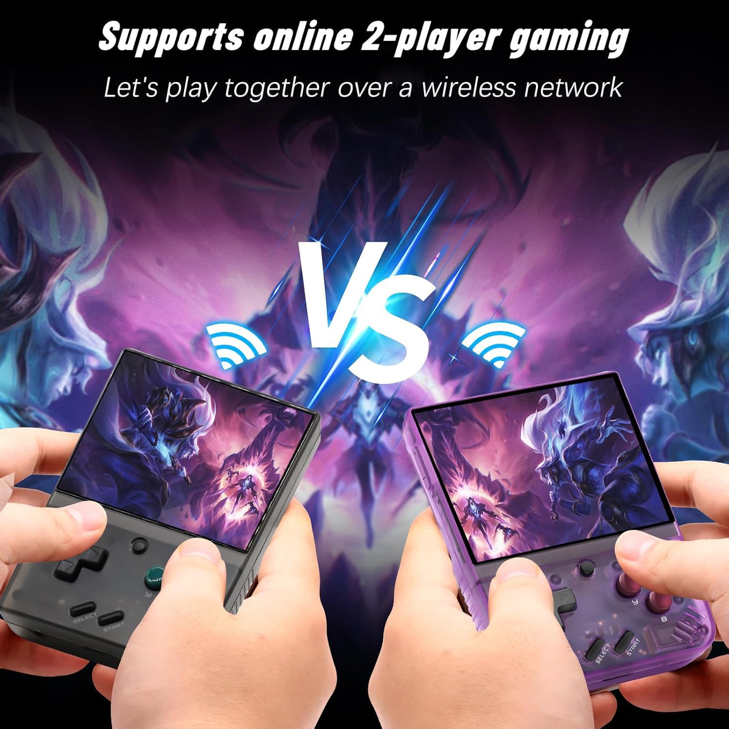 Miyoo Mini Plus IPS display showcases vivid 3.5-inch gameplay.