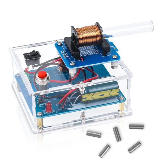MiOYOOW electric magnetic transmitter soldering kit front view showing compact classroom-ready design