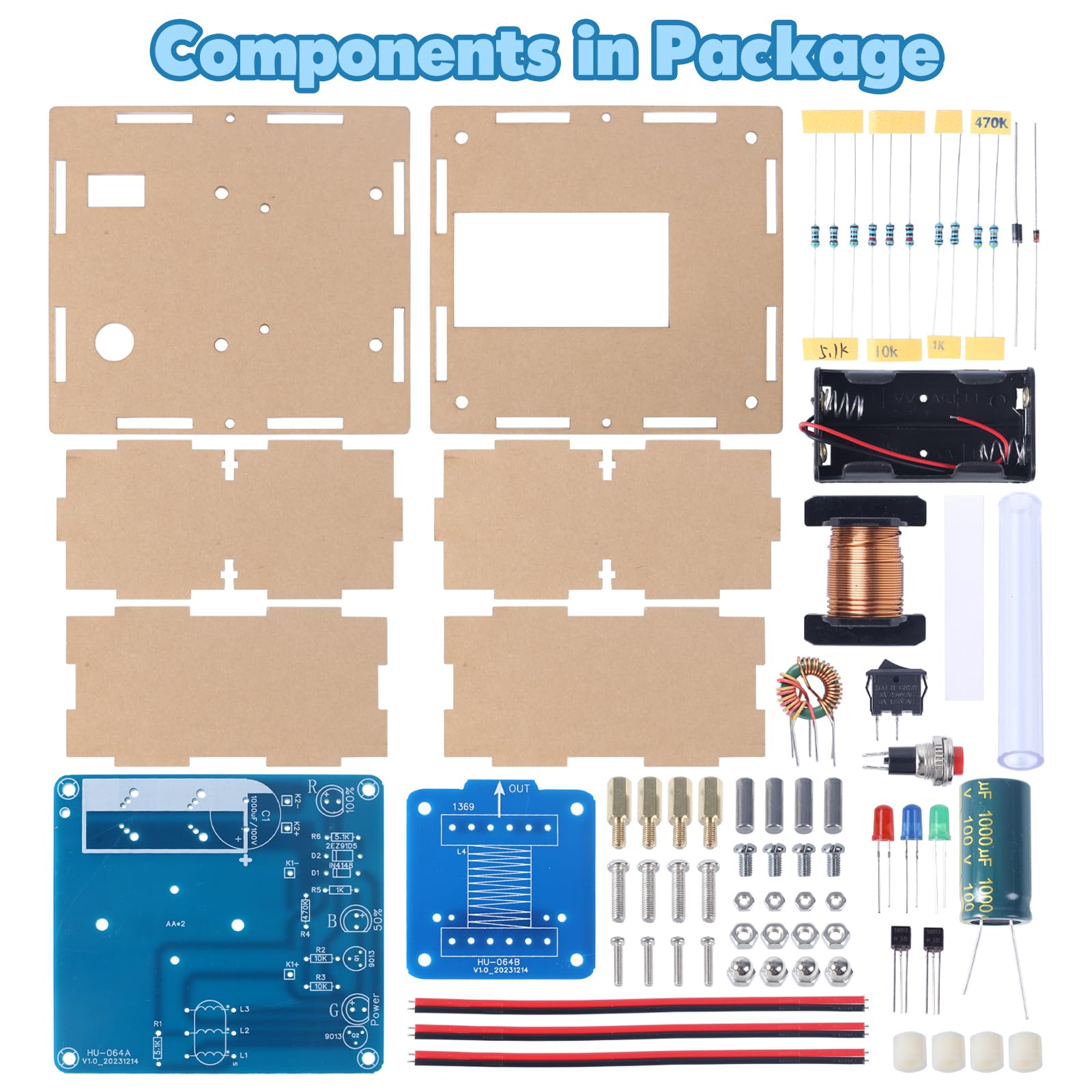 MiOYOOW soldering components close-up highlighting essential learning parts