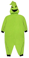 MJC Oogie Boogie union suit green embroidered face detail captures Halloween vibe