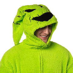 MJC Oogie Boogie union suit green lower leg stitch detail highlights craftsmanship