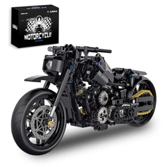 MJDDJA 1:8 motorcycle model with realistic brake discs for authentic detailing.
