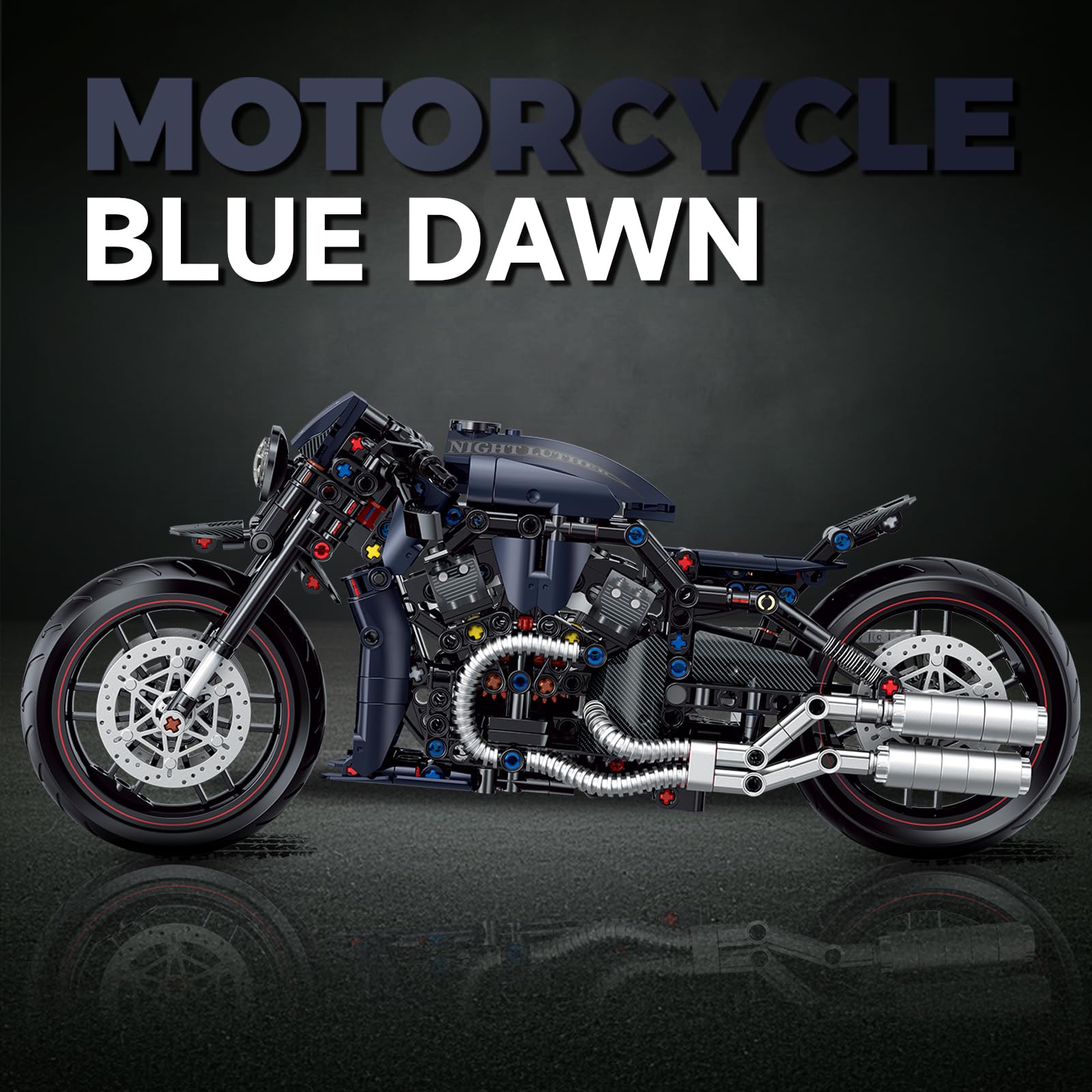 MJDDJA realistic color schemes on a motorcycle model for display