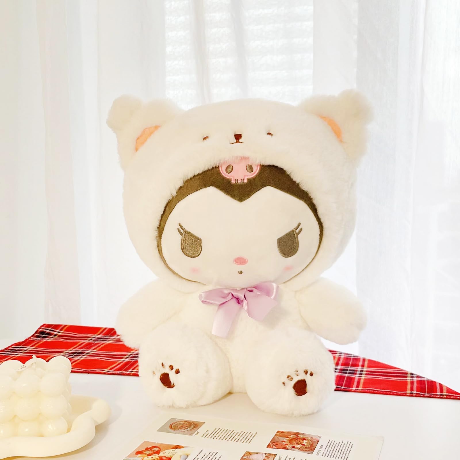 MJJAOQYF cartoon kawaii white bear packaging, vacuum-sealed for freshness.