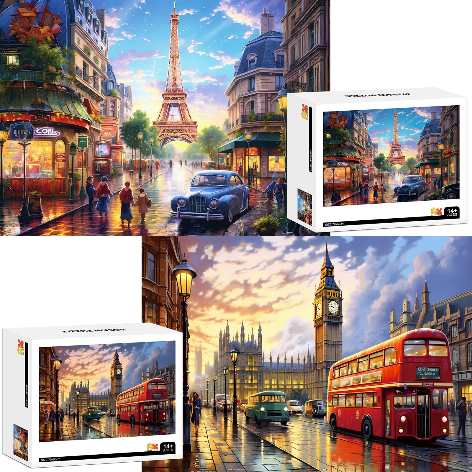 Mjyphdm Big Ben 1000-piece puzzle for a challenging cityscape experience