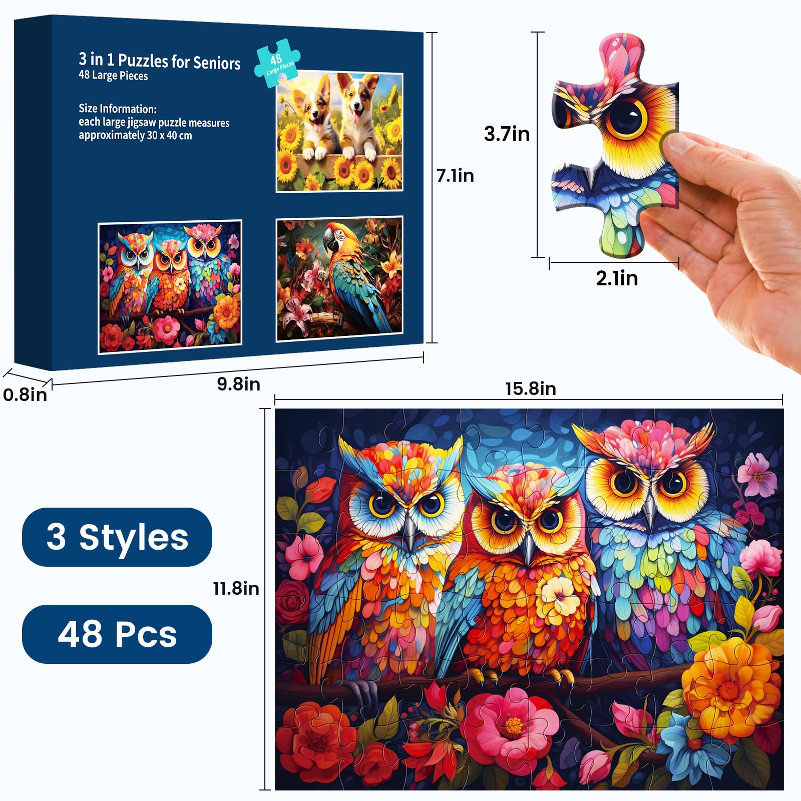 Mjyphdm cognitive-stimulation puzzles encourage steady, mindful activity for older adults