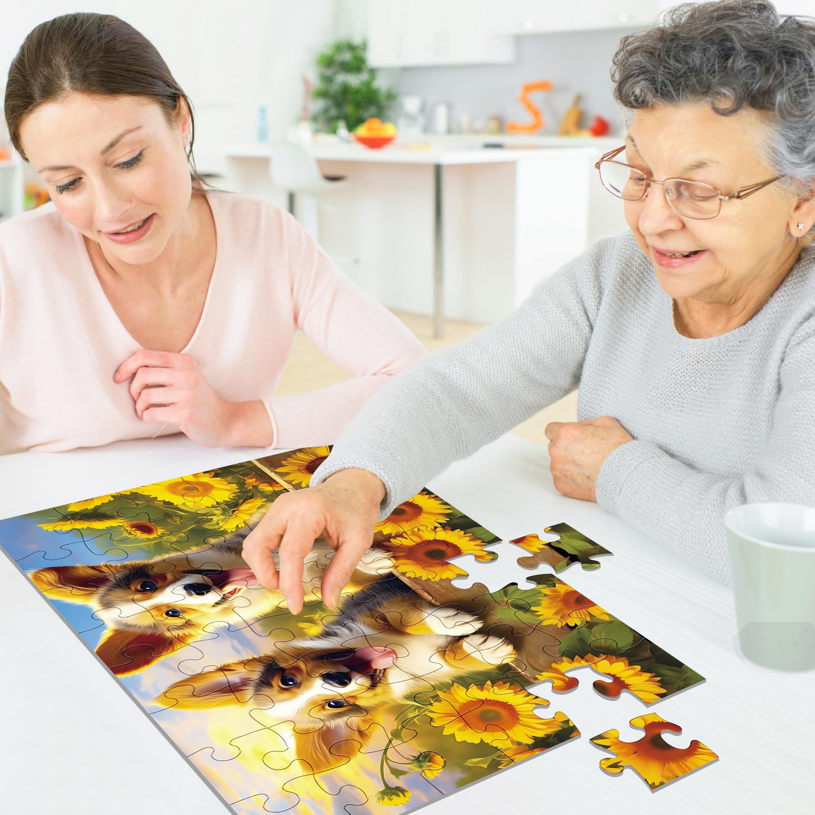 Mjyphdm gift-ready senior puzzles brighten daily routines with thoughtful entertainment