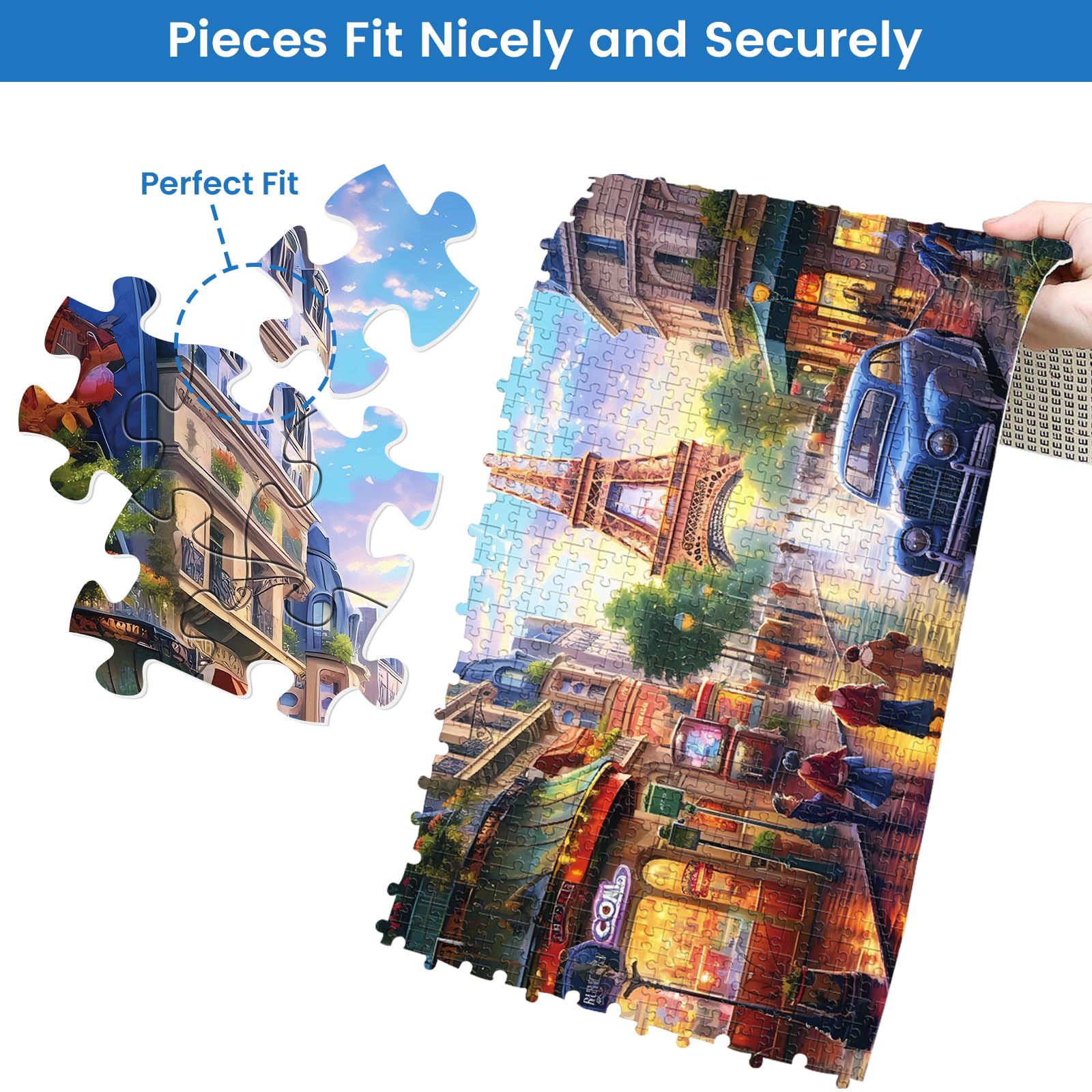 Mjyphdm smooth-edge pieces ensure safe puzzle play