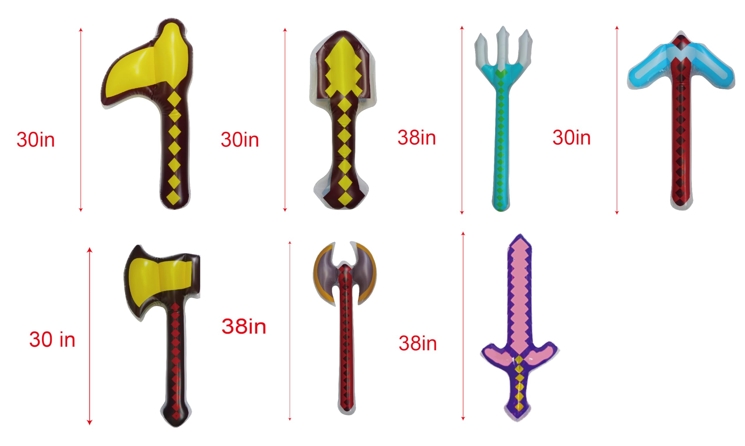 Mkork&fzsx inflatable axe large for interactive games and cosplay
