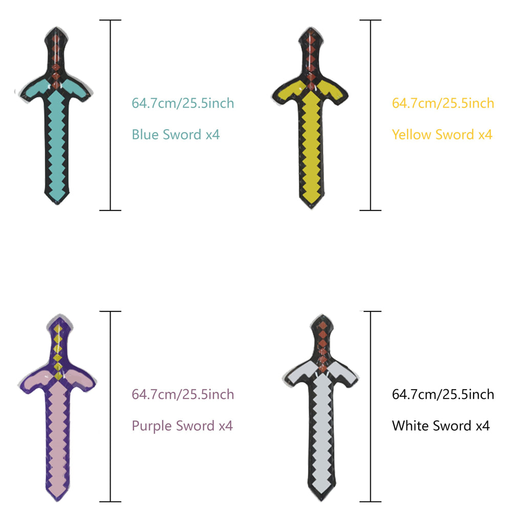 Mkork&fzsx inflatable sword blue with pump for action-packed party fun