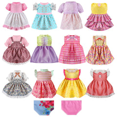 MLcnleS Alive doll clothes 12-set dresses for 12–14 inch dolls, ideal for daily dress-up play