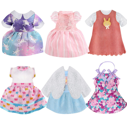 MLcnleS baby doll clothes pack for 12-15 inch dolls with backpack storage