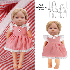 MLcnleS cute doll handbag for organized storage of clothes and accessories.