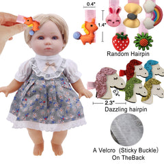 MLcnleS doll dresses showing 12 styles for imaginative play and mix-and-match fun.