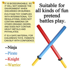 MLcnleS Foam swords battle-ready set with lightweight, safe materials