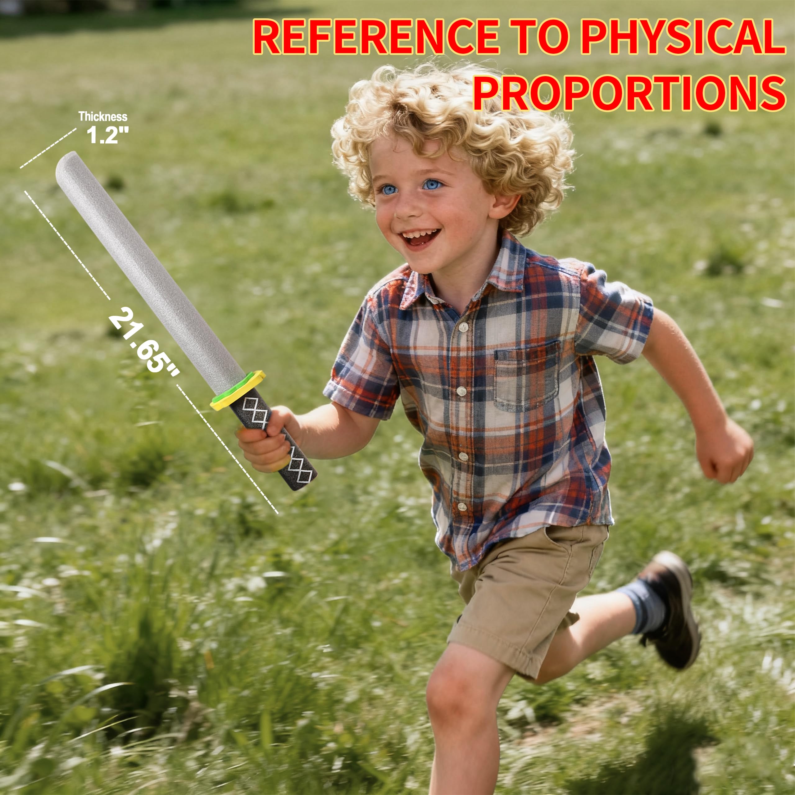 MLcnleS Multi-color set of foam swords for festive gifting and imaginative battles