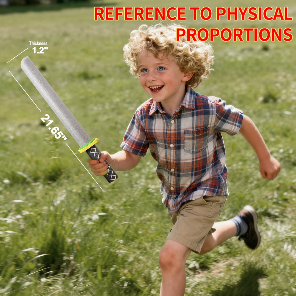 MLcnleS Multi-color set of foam swords for festive gifting and imaginative battles