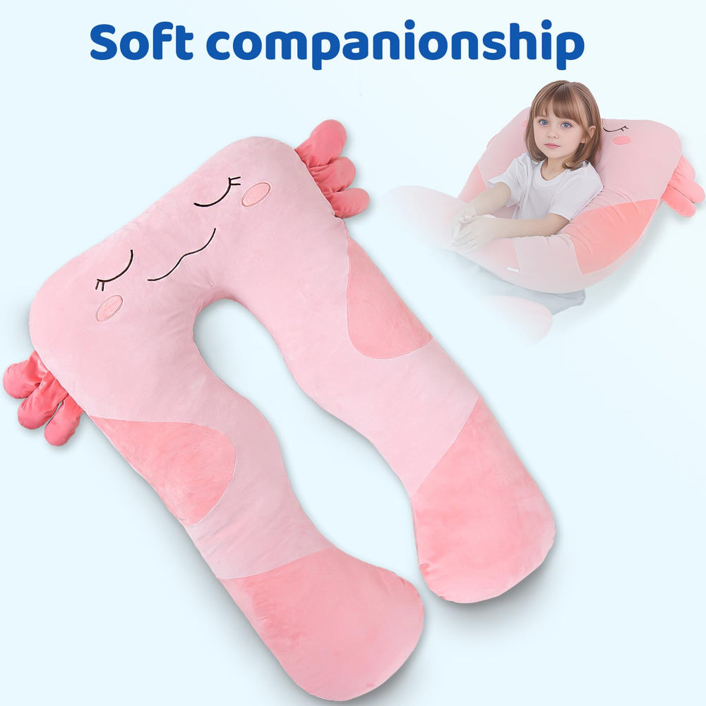 MLdian Axolotl Pillow full-length 47-inch design for versatility