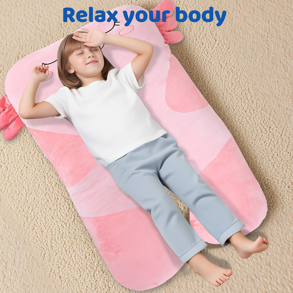 MLdian Axolotl Pillow removable washable cover facilitates easy care